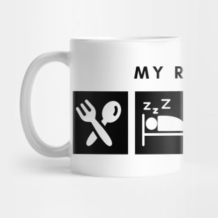 My Routine Eat Sleep Gym Repeat Mug